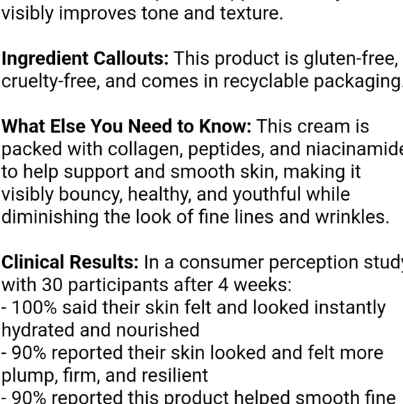 🍓5 for $20 - Ultra Repair Firming Collagen Cream Moisturizer - First Aid Beauty - Picture 8 of 11